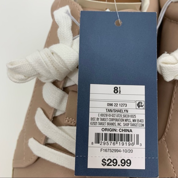 Universal Thread Shaelyn Espadrille Tan Lace Up Boho Sneaker With Memory Foam - Picture 10 of 16